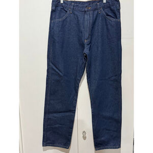 Men's Rustler dark Blue wash Straight Jeans Waist 38x32”